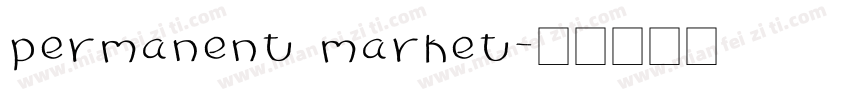 permanent market字体转换